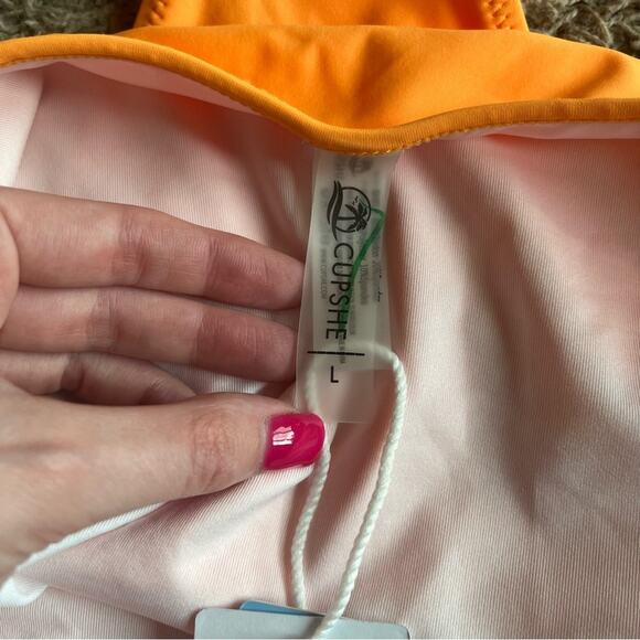 NWT! Cupshe Orange Swim Bikini Bottom Size Large - Picture 6 of 11